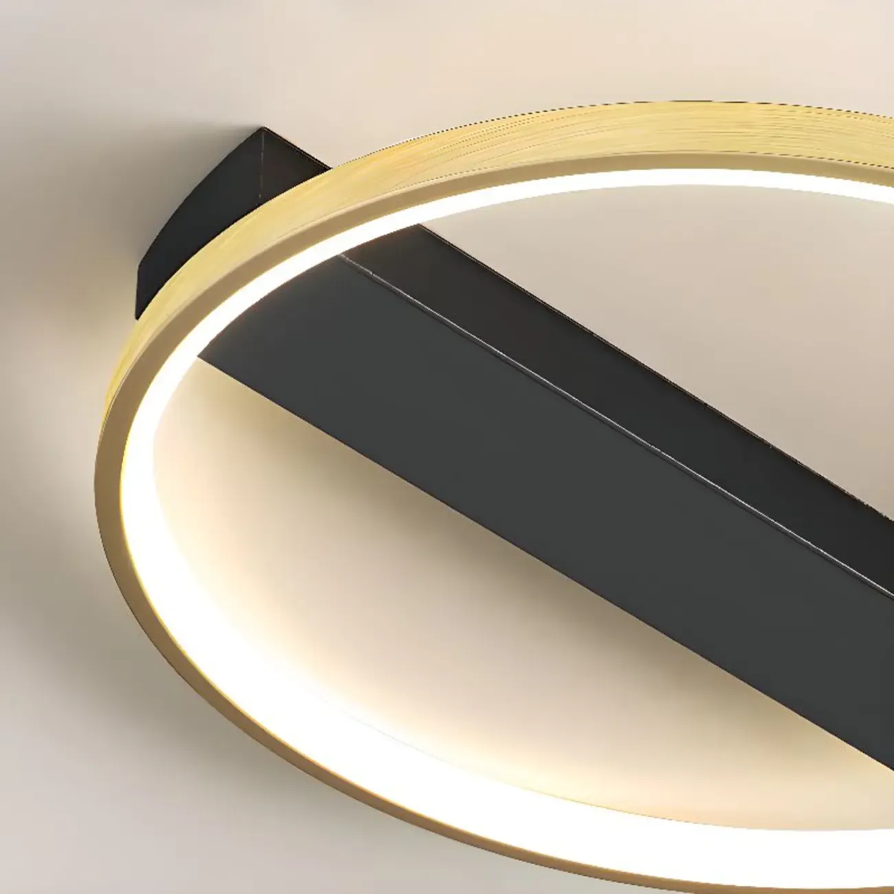 Modern LED Semi Flush Mount Ceiling Light for Bedroom Image - 17