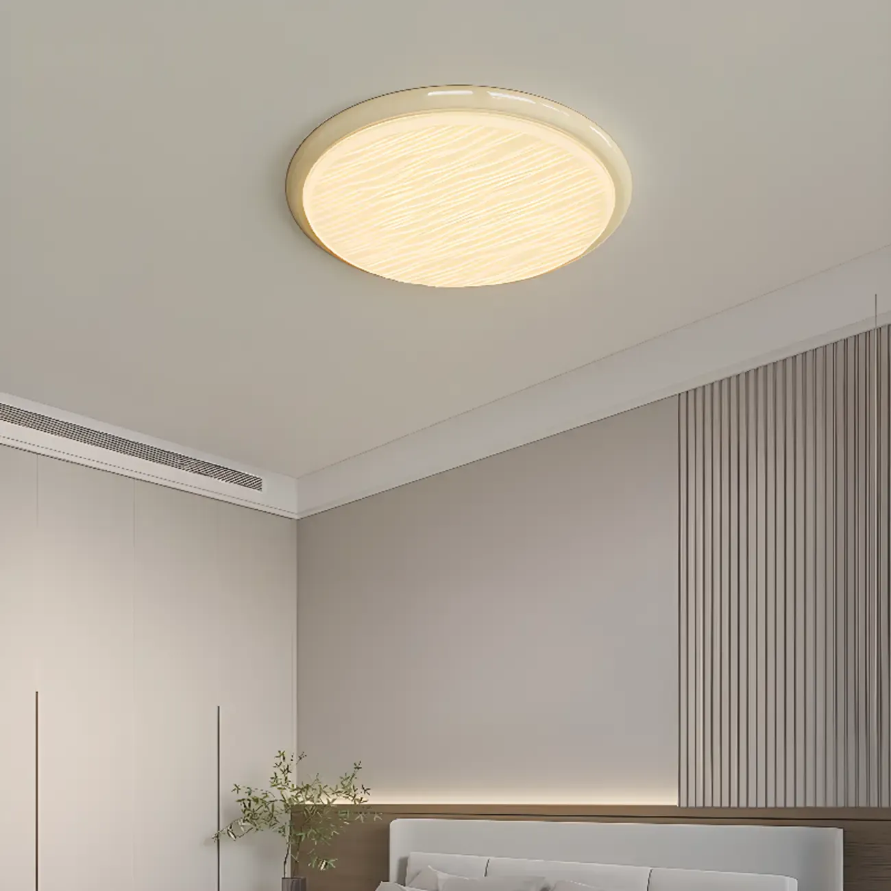 Modern Dimmable Circular Flush Ceiling Light for Indoor Use Image - 1