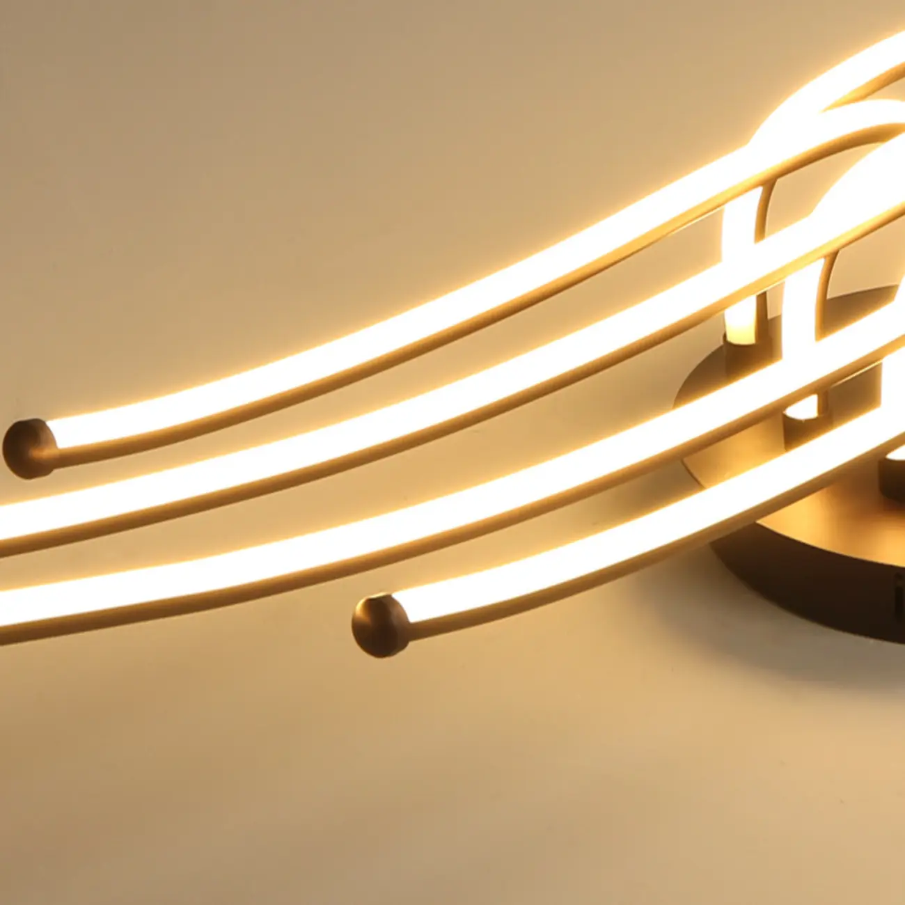 Modern Linear Semi Flush Ceiling Light with Silica Gel Shade Image - 10 | homeyfad