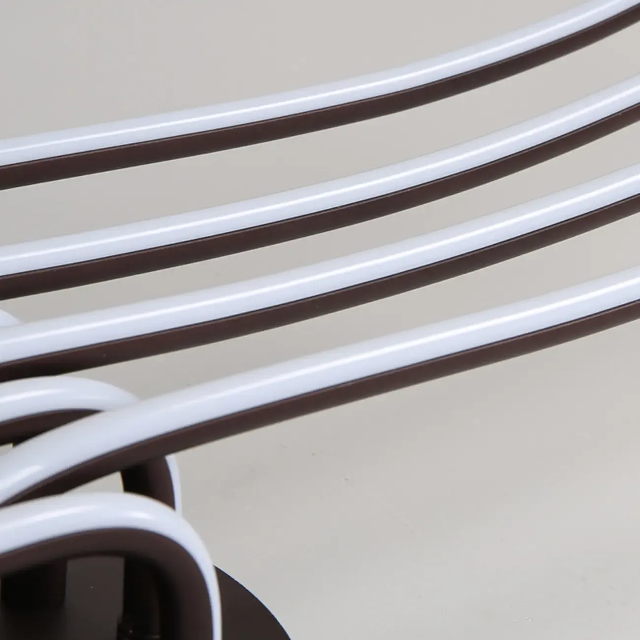 Modern Linear Semi Flush Ceiling Light with Silica Gel Shade Image - 11