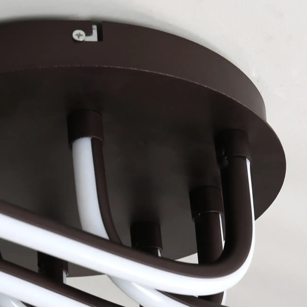 Modern Linear Semi Flush Ceiling Light with Silica Gel Shade Image - 12