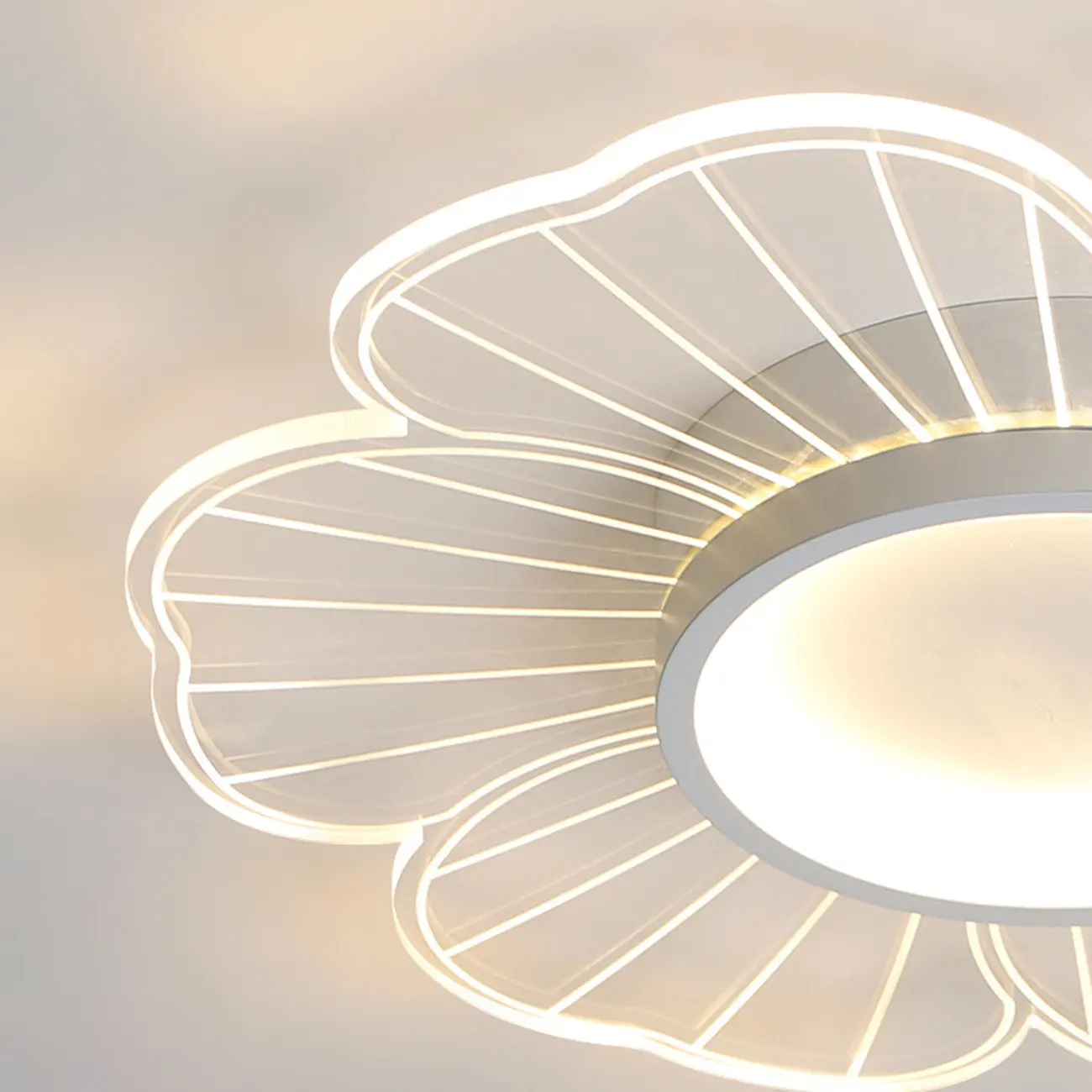 Floral LED Flush Mount Ceiling Light for Residential Use  Image - 10 | homeyfad