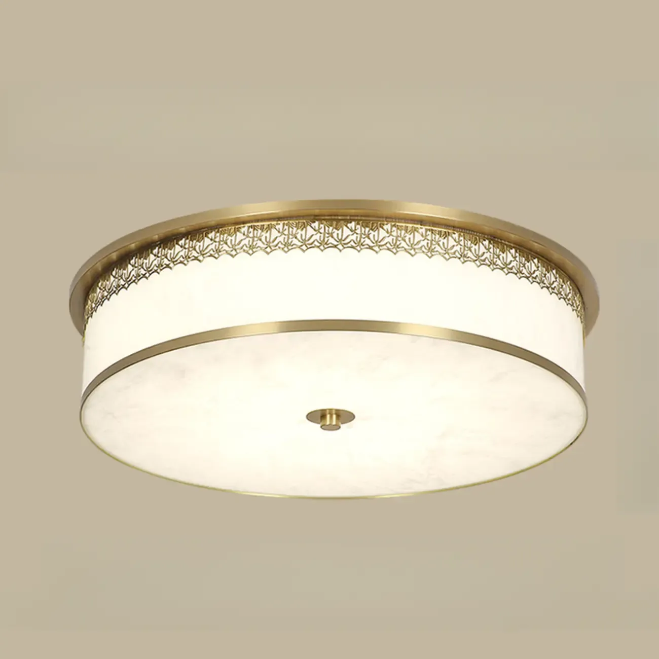 Dimmable Flush Mount Ceiling Light with Acrylic Shade Image - 6