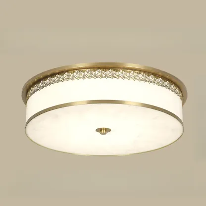 Dimmable Flush Mount Ceiling Light with Acrylic Shade Image - 6