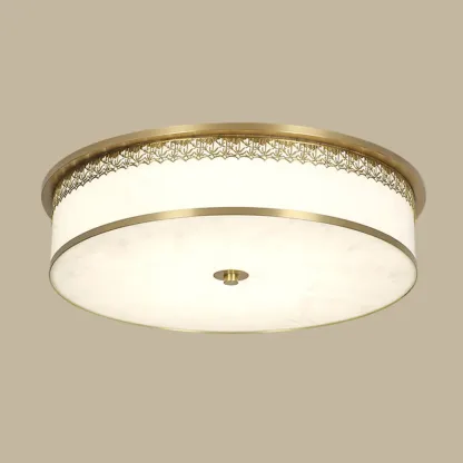 Dimmable Flush Mount Ceiling Light with Acrylic Shade Image - 7
