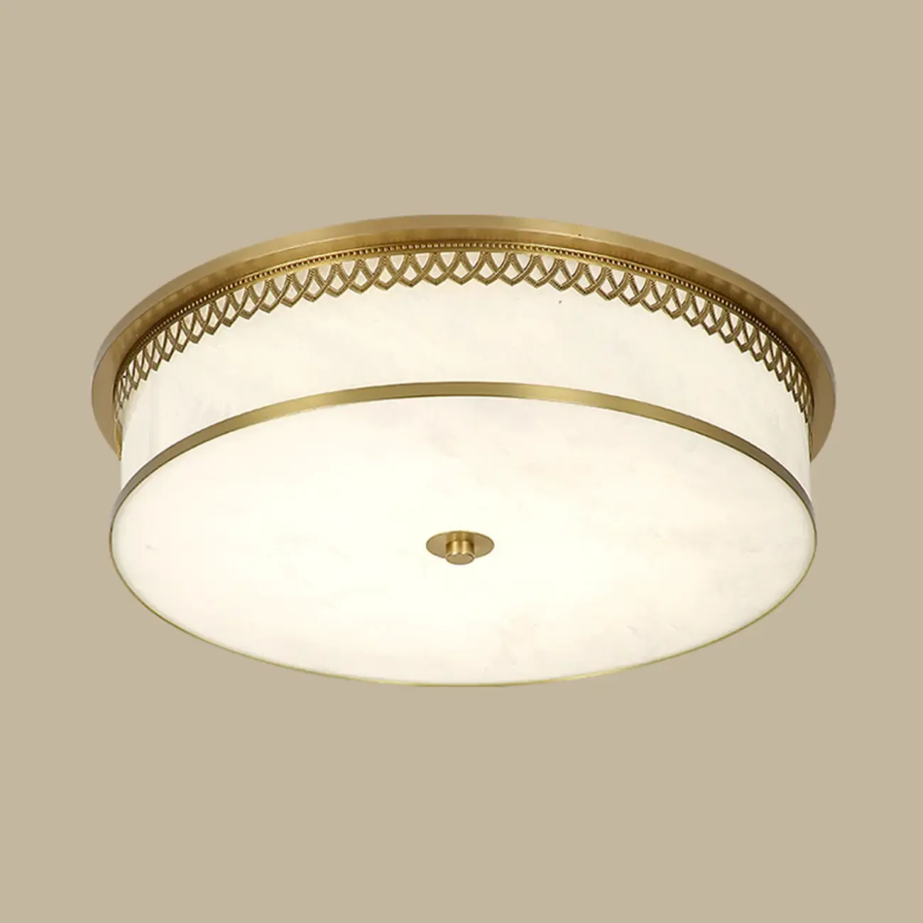 Dimmable Flush Mount Ceiling Light with Acrylic Shade Image - 8