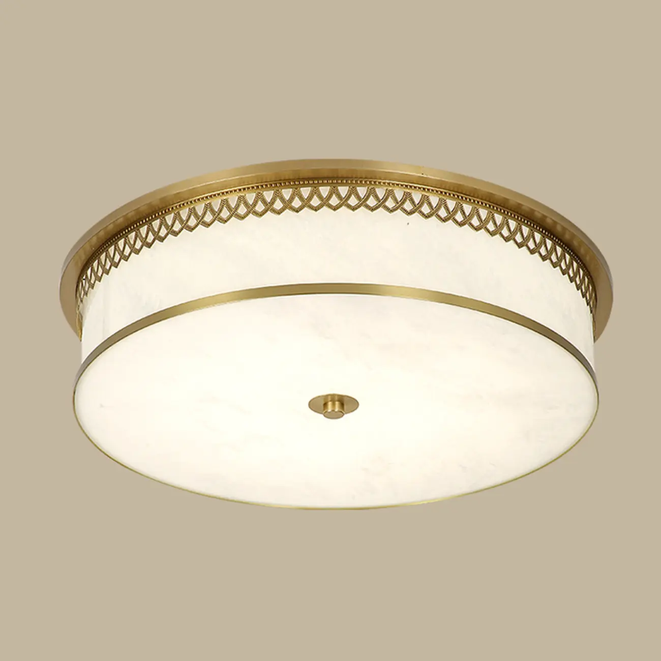 Dimmable Flush Mount Ceiling Light with Acrylic Shade Image - 9 | homeyfad