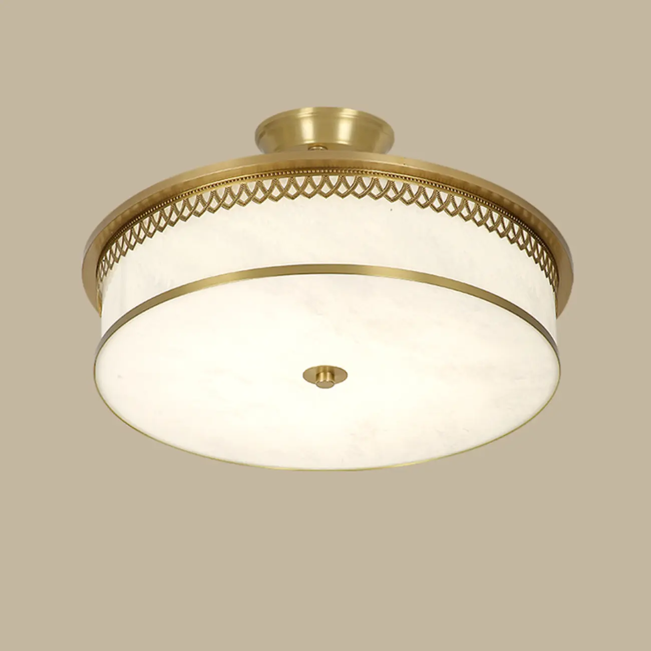 Dimmable Flush Mount Ceiling Light with Acrylic Shade Image - 12 | homeyfad