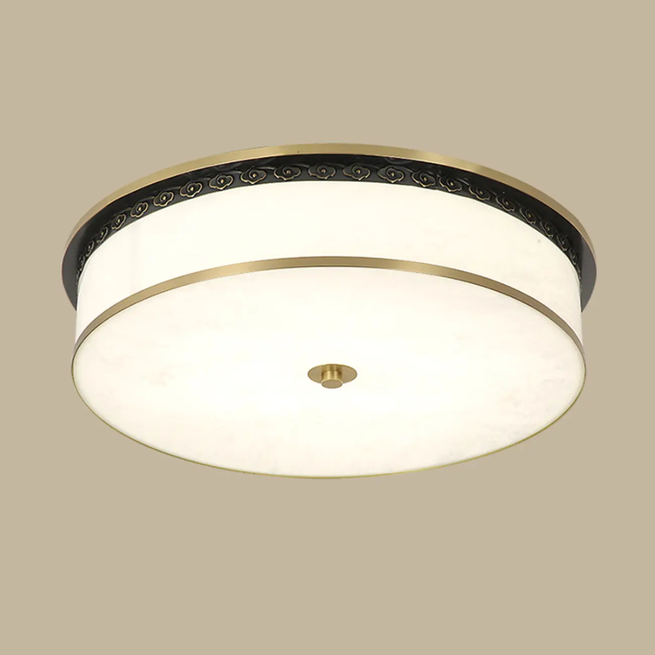 Dimmable Flush Mount Ceiling Light with Acrylic Shade Image - 15 | homeyfad