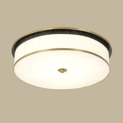 Dimmable Flush Mount Ceiling Light with Acrylic Shade Image - 15
