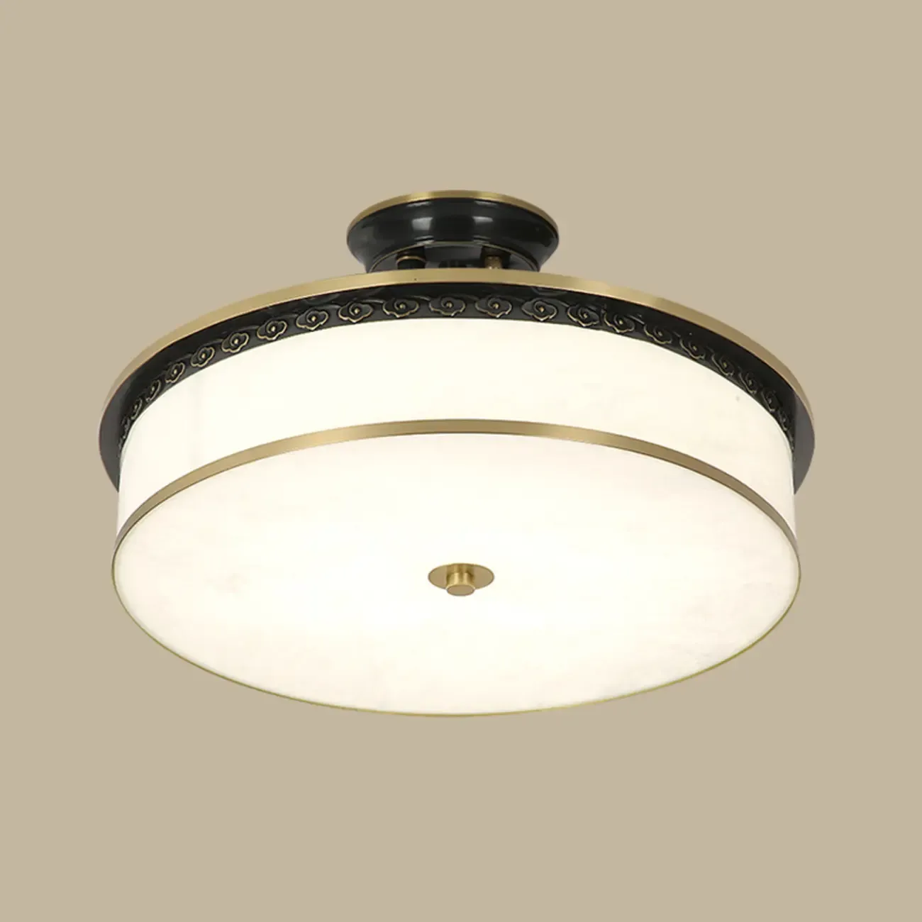 Dimmable Flush Mount Ceiling Light with Acrylic Shade Image - 16