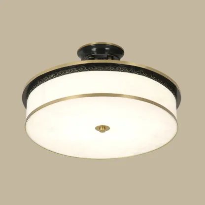 Dimmable Flush Mount Ceiling Light with Acrylic Shade Image - 16