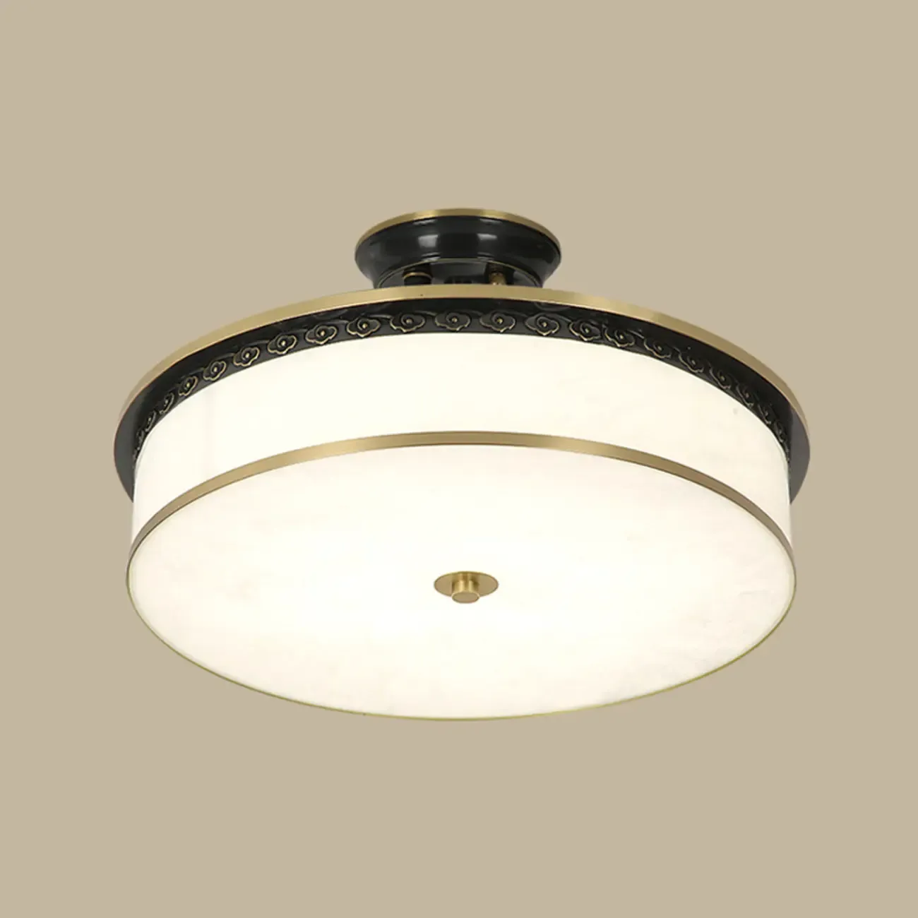 Dimmable Flush Mount Ceiling Light with Acrylic Shade Image - 17