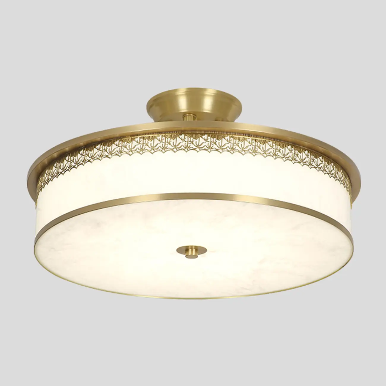 Dimmable Flush Mount Ceiling Light with Acrylic Shade Image - 20 | homeyfad