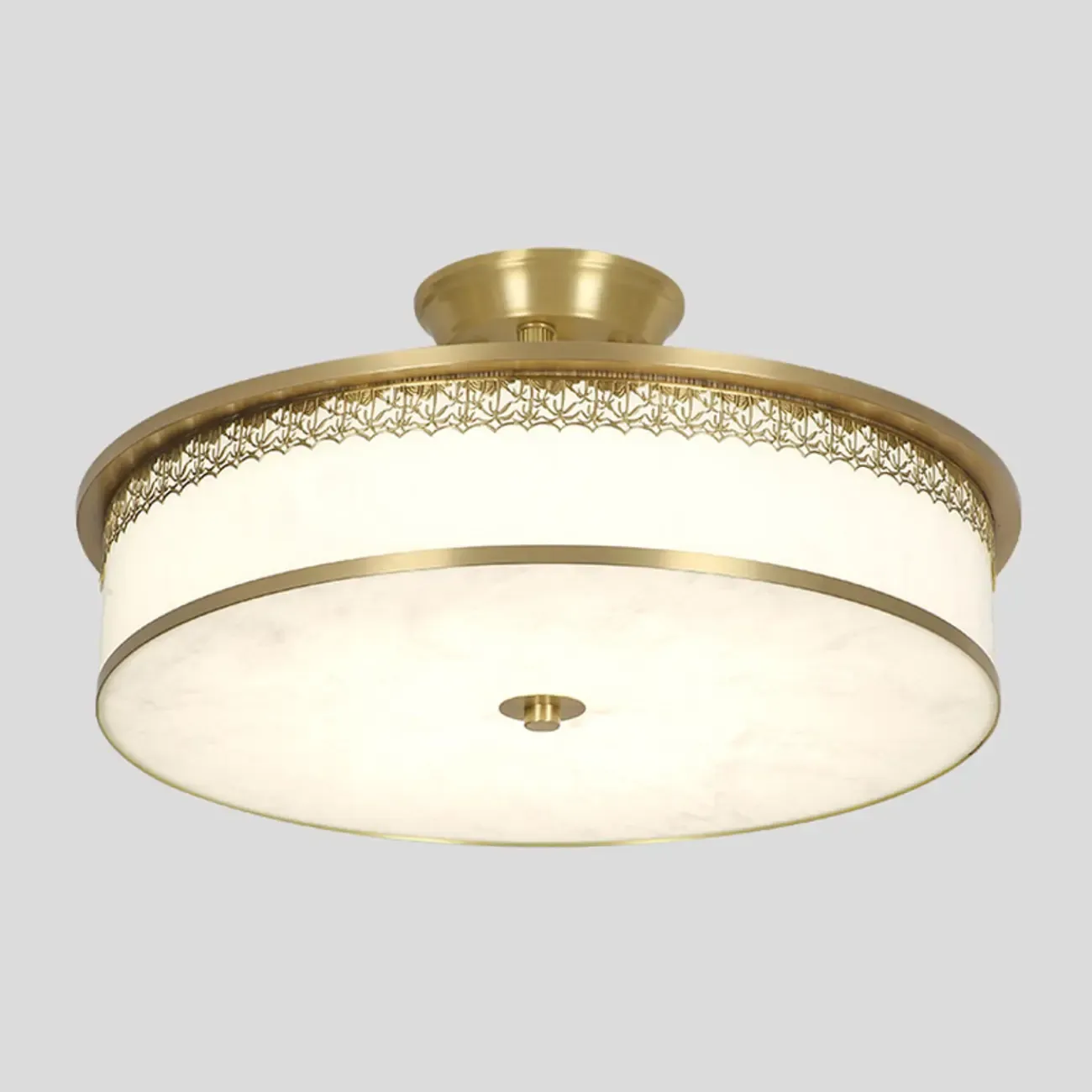 Dimmable Flush Mount Ceiling Light with Acrylic Shade Image - 20