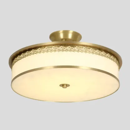 Dimmable Flush Mount Ceiling Light with Acrylic Shade Image - 21