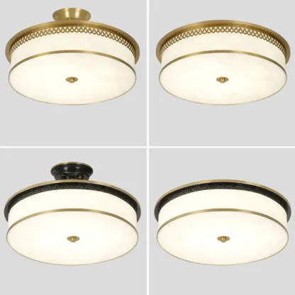 Dimmable Flush Mount Ceiling Light with Acrylic Shade Image - 22