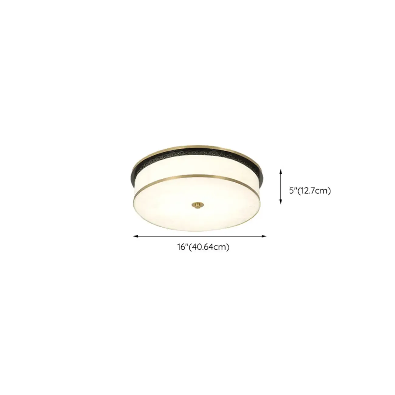 Dimmable Flush Mount Ceiling Light with Acrylic Shade Image - 29
