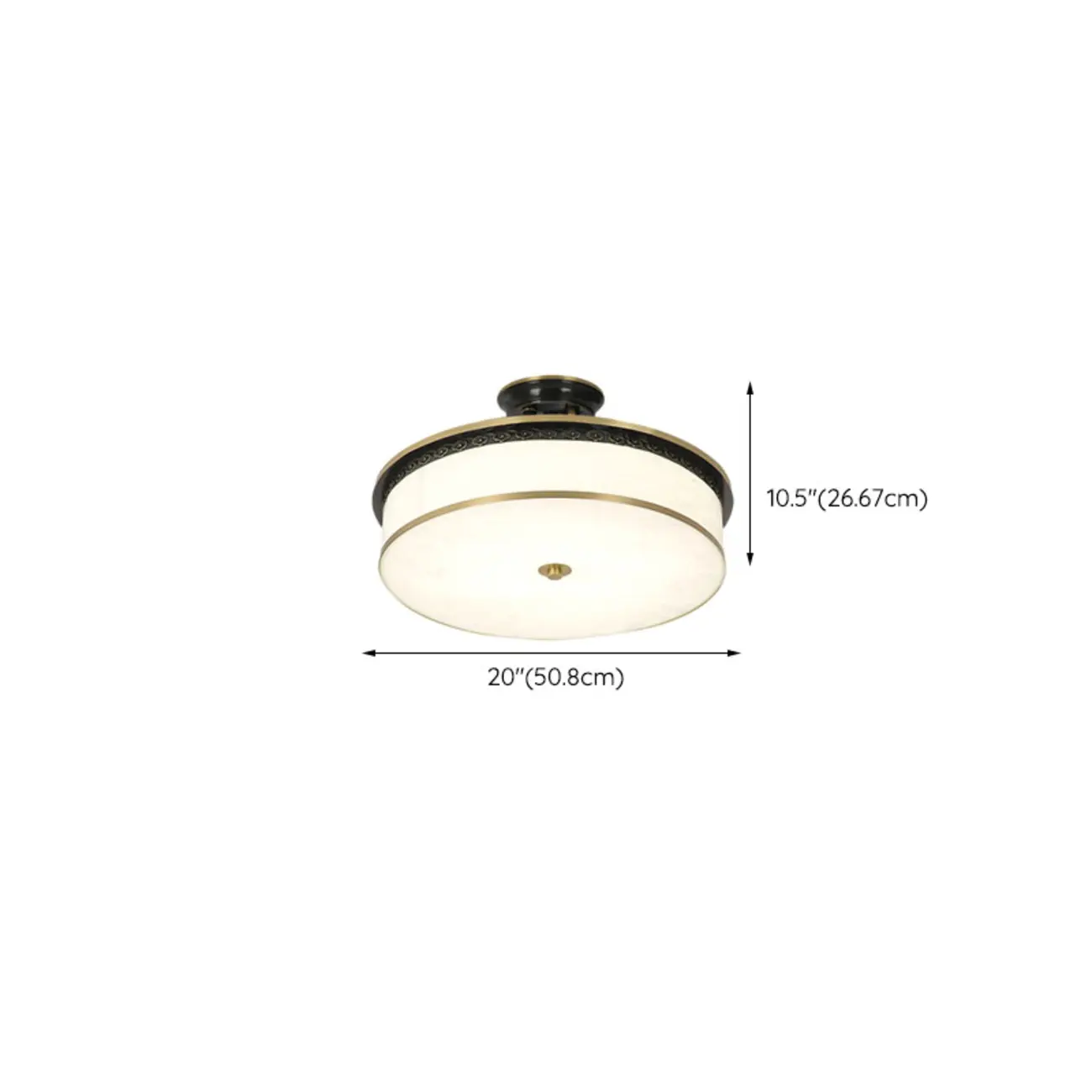 Dimmable Flush Mount Ceiling Light with Acrylic Shade Image - 30 | homeyfad