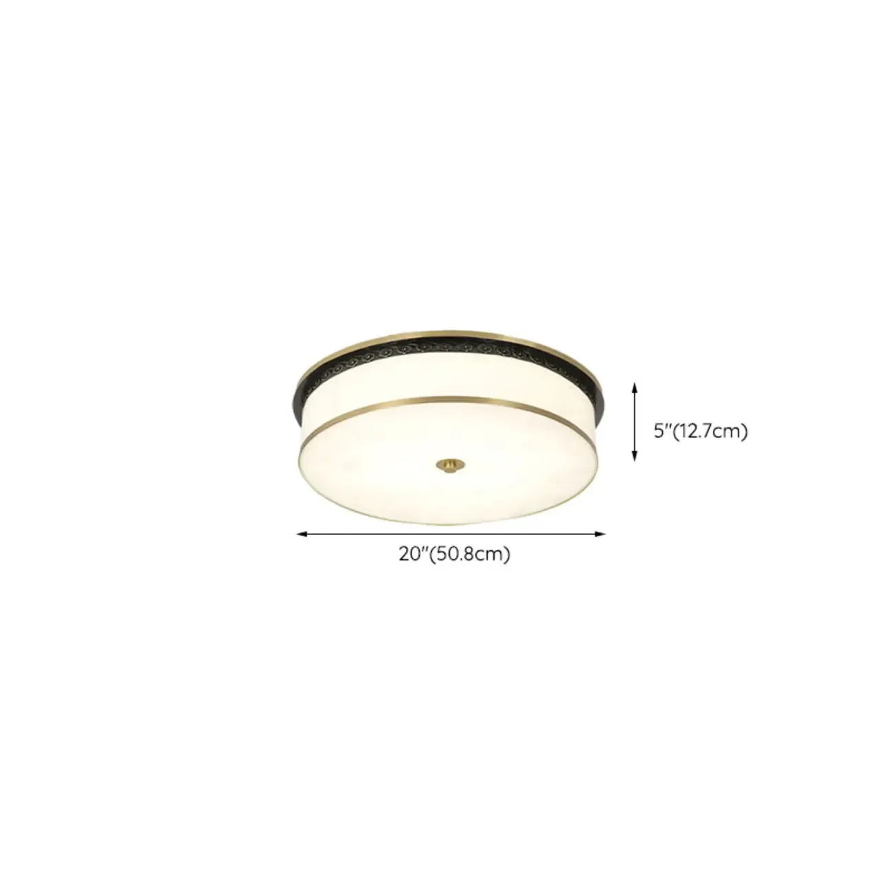 Dimmable Flush Mount Ceiling Light with Acrylic Shade Image - 31