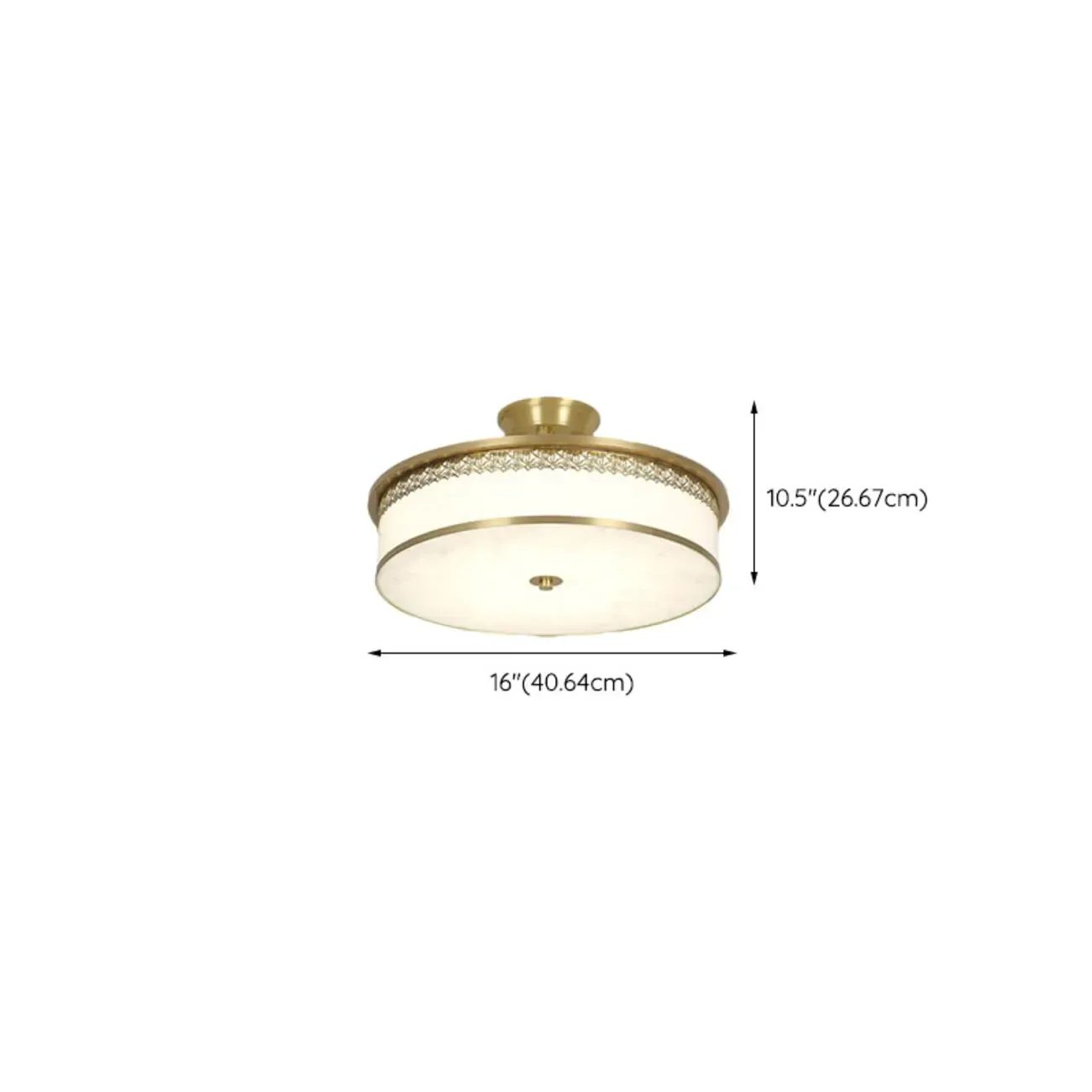 Dimmable Flush Mount Ceiling Light with Acrylic Shade Image - 32