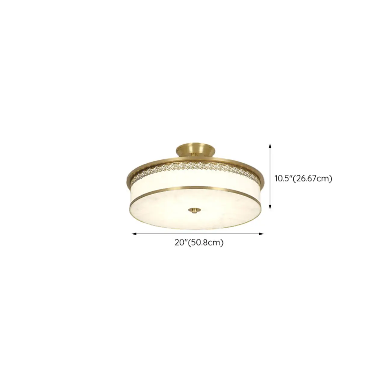 Dimmable Flush Mount Ceiling Light with Acrylic Shade Image - 34 | homeyfad
