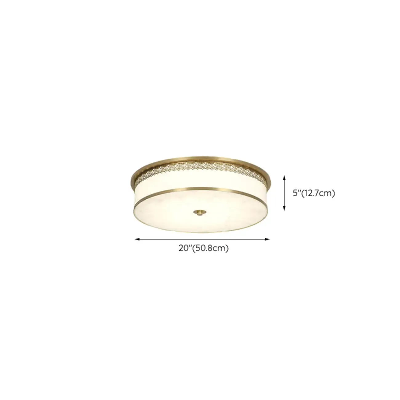 Dimmable Flush Mount Ceiling Light with Acrylic Shade Image - 35
