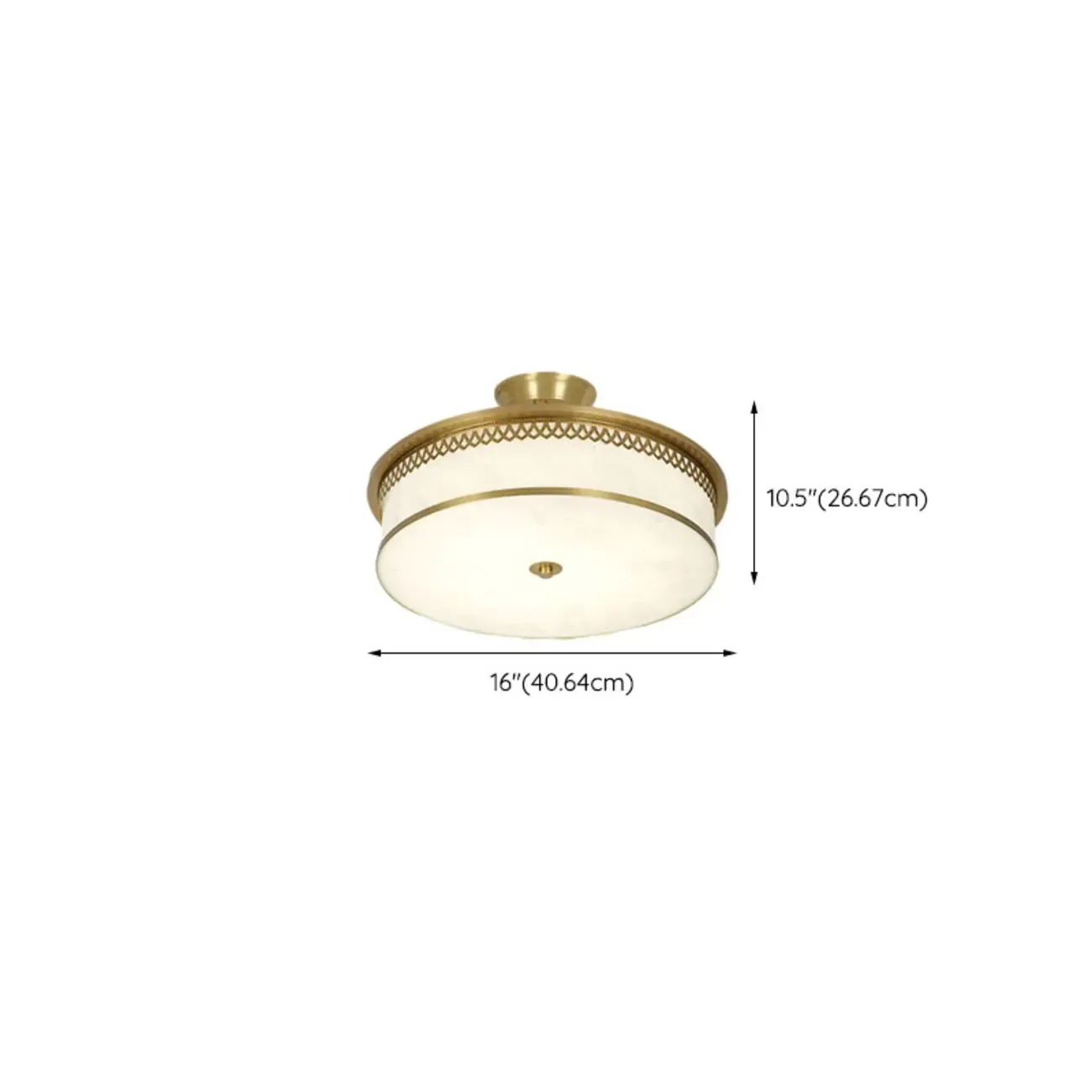 Dimmable Flush Mount Ceiling Light with Acrylic Shade Image - 36