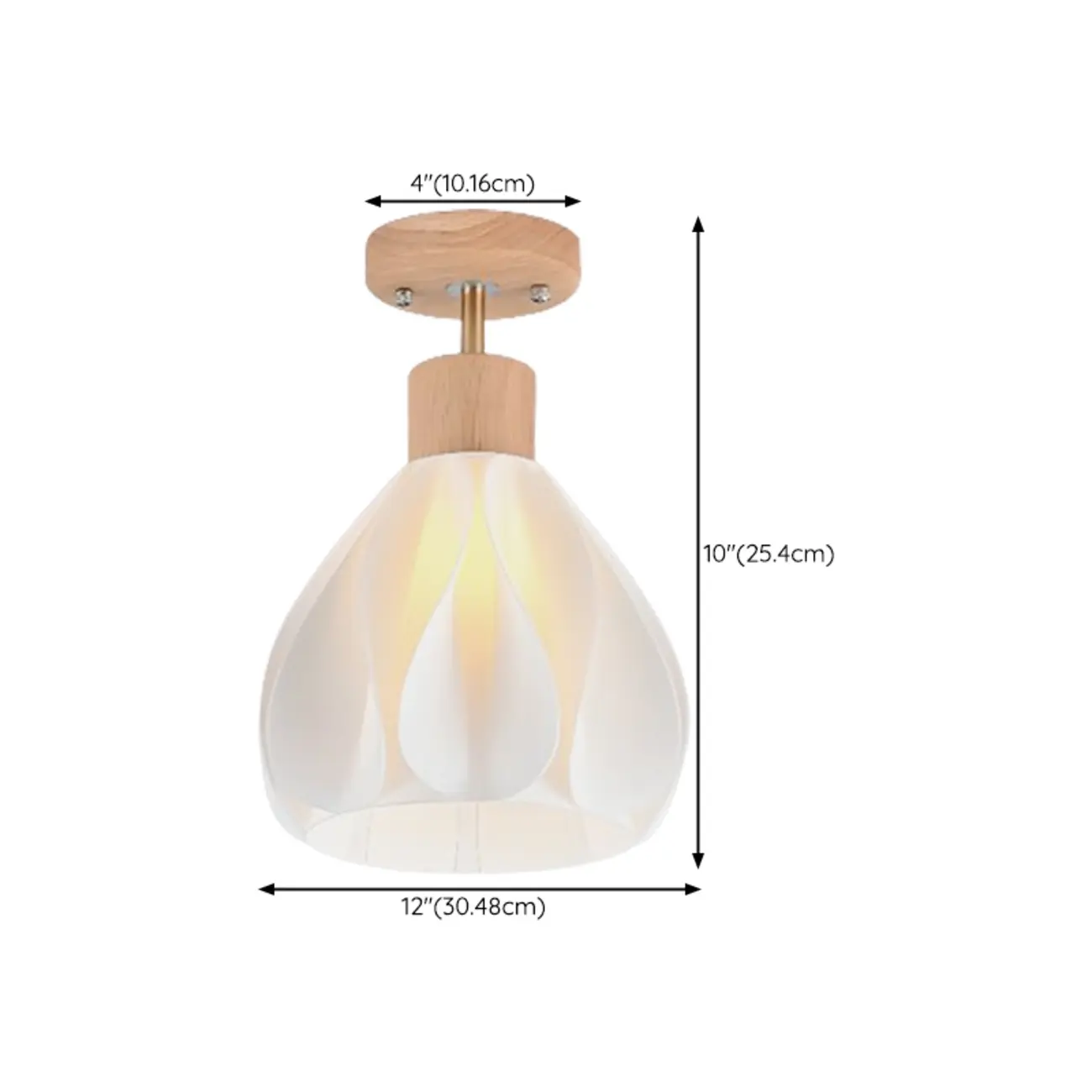 Natural Finish Coninal Ceiling Light for Indoor Spaces Image - 8 | homeyfad