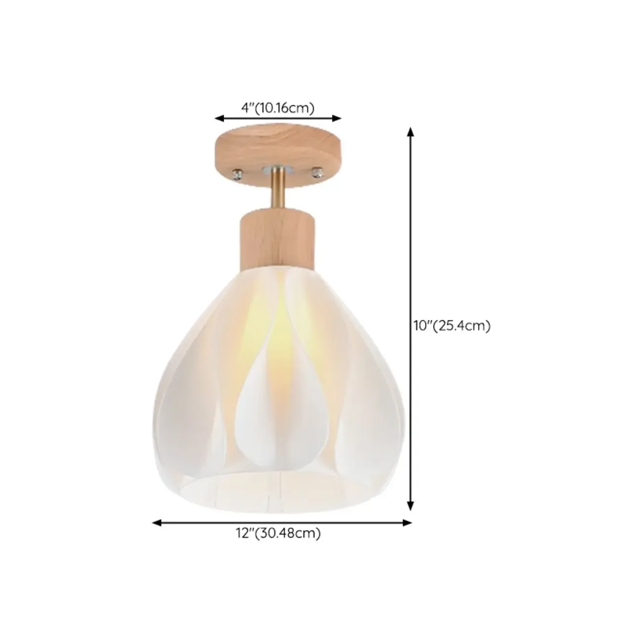 Natural Finish Coninal Ceiling Light for Indoor Spaces Image - 8