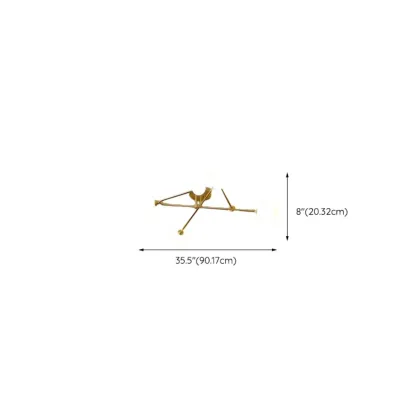 Modern Globe Bi-pin Semi-Flush Ceiling Light for Living Room Image - 13