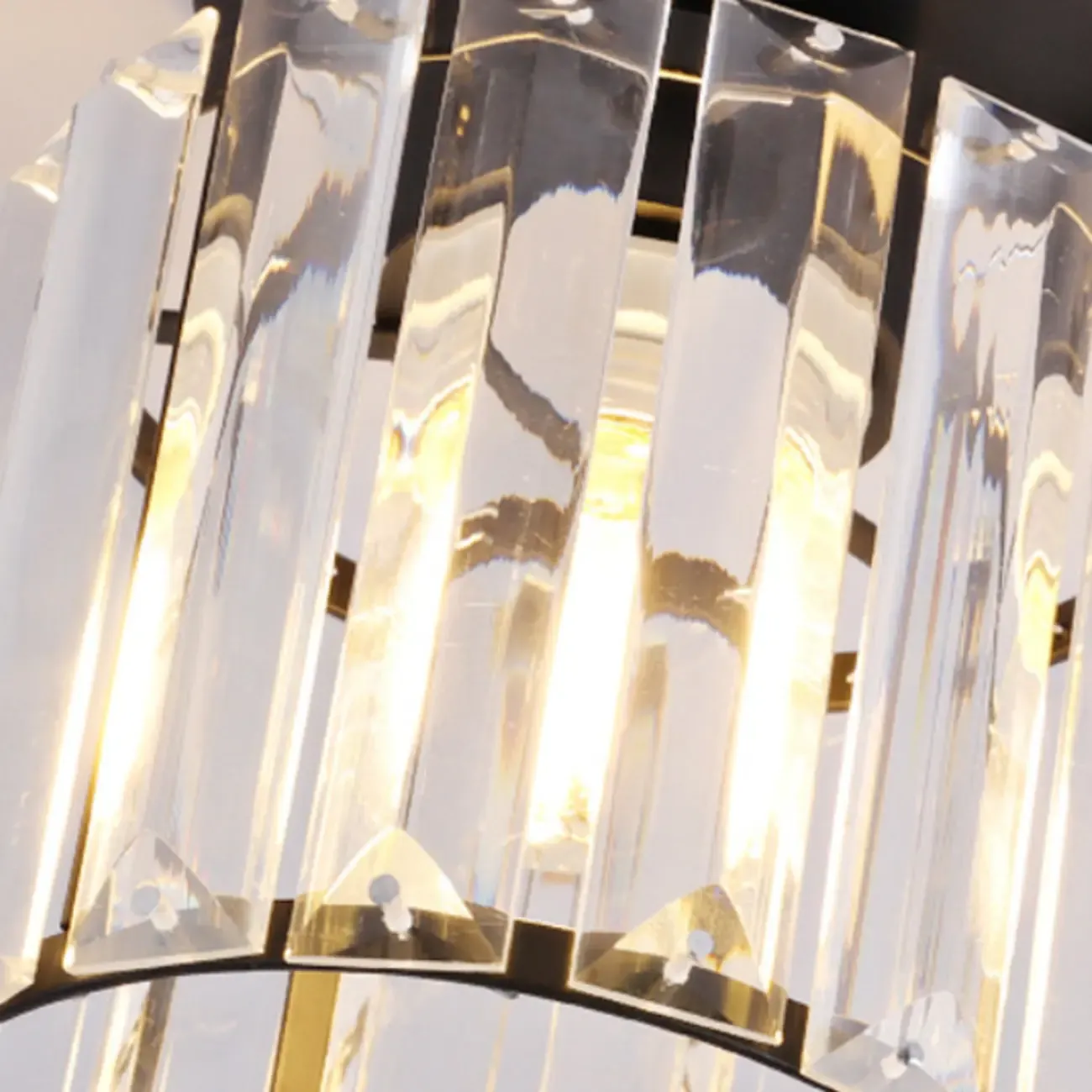 Elegant Crystal Semi Flush Ceiling Light for Living Room Use Image - 8