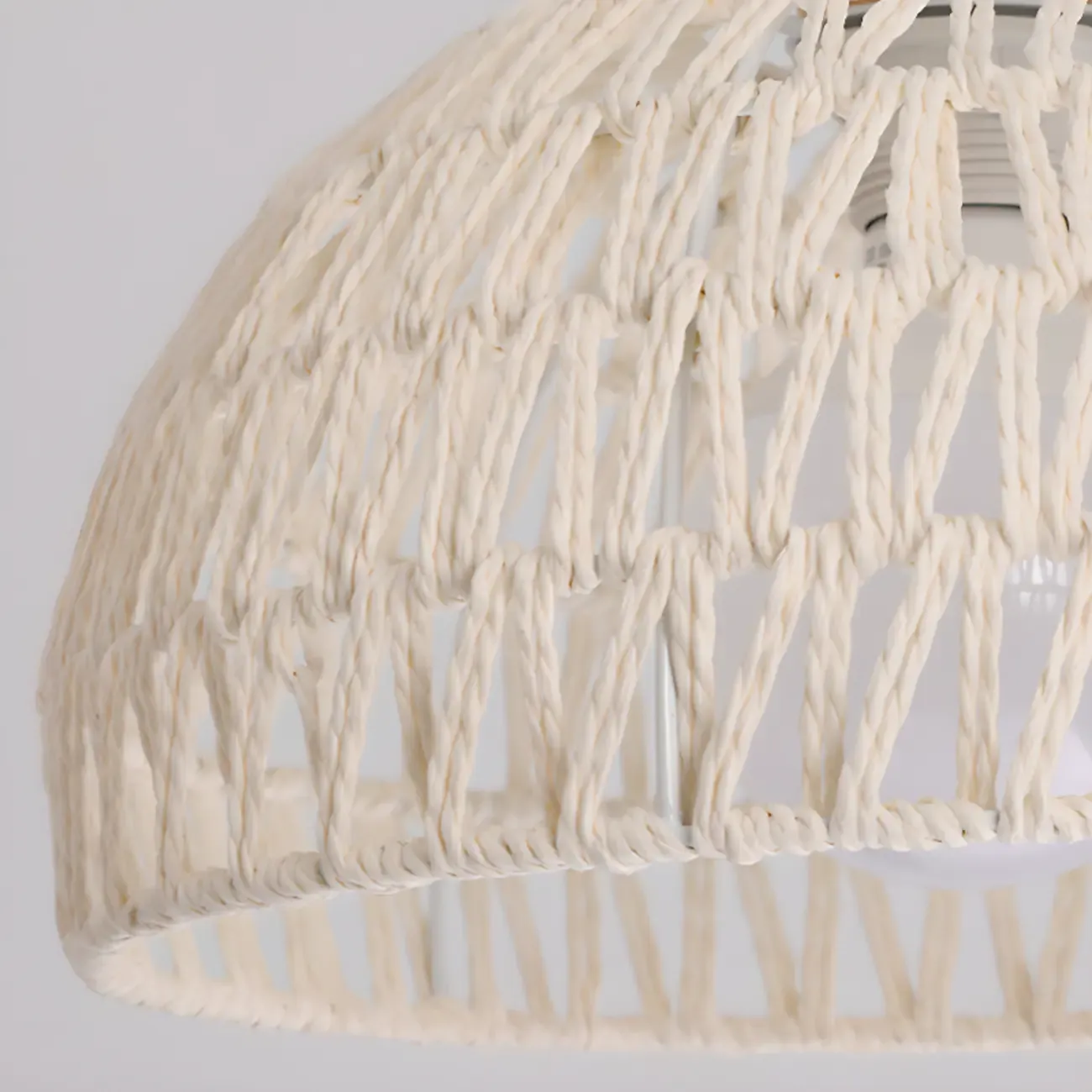 Oriental Fabric Semi Flush Ceiling Light for Residential Use Image - 11