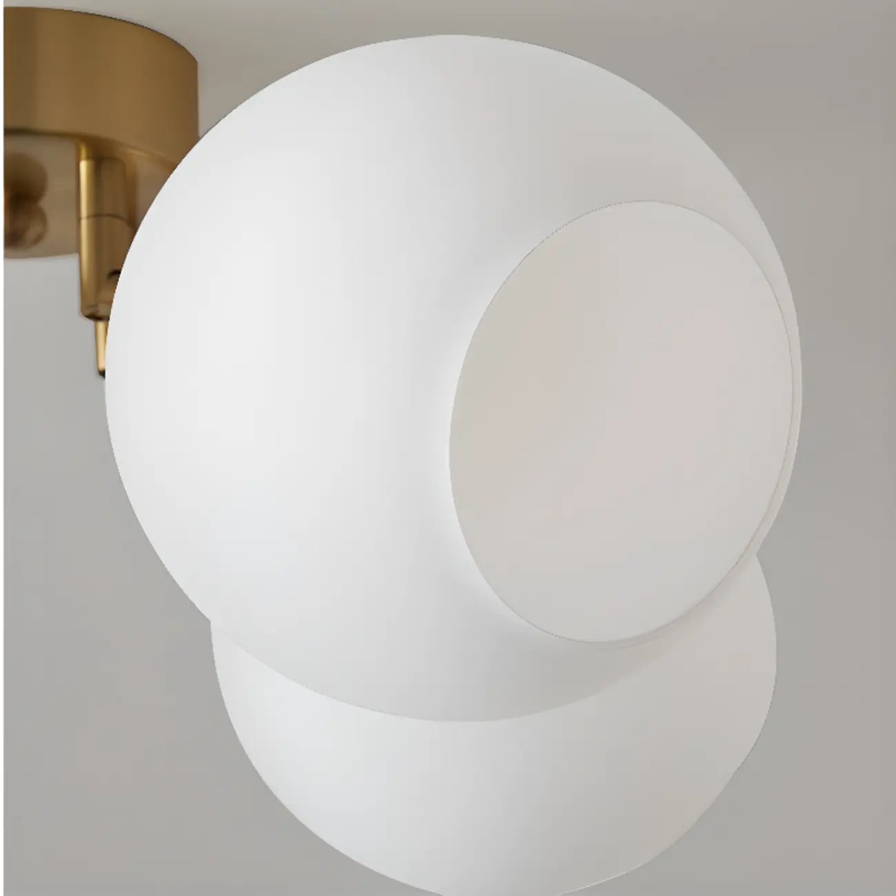 Modern Globe Semi Flush Mount Ceiling Light for Bedroom Image - 7 | homeyfad