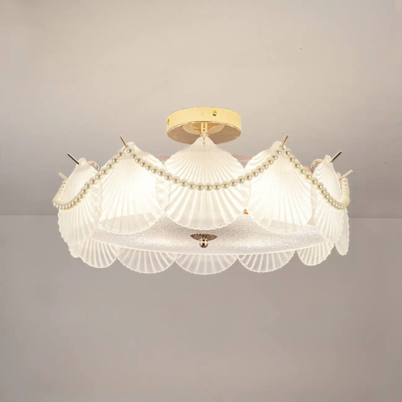 8" Modern Semi Flush Mount Ceiling Light for Living Room Image - 19 | homeyfad