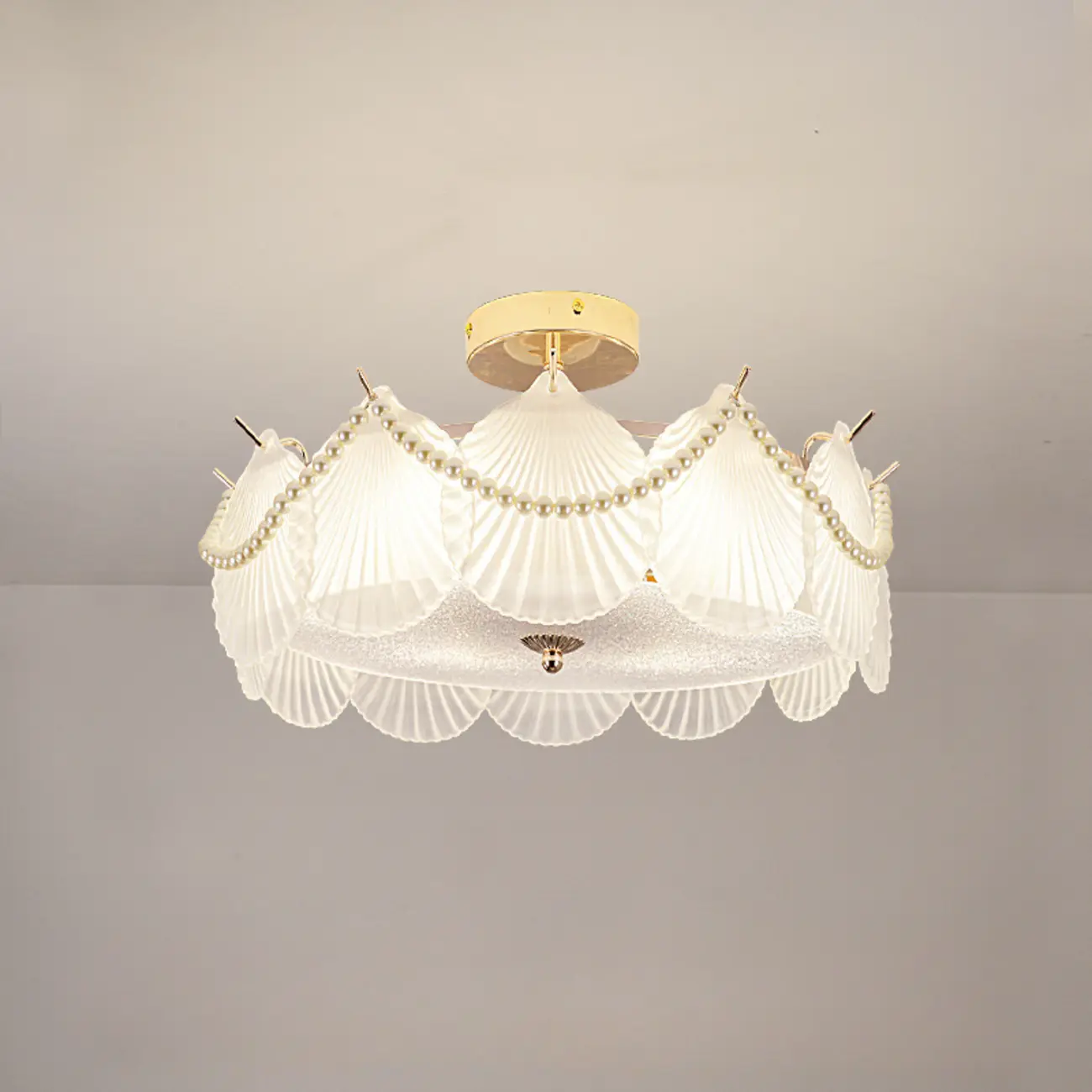 8" Modern Semi Flush Mount Ceiling Light for Living Room Image - 20 | homeyfad