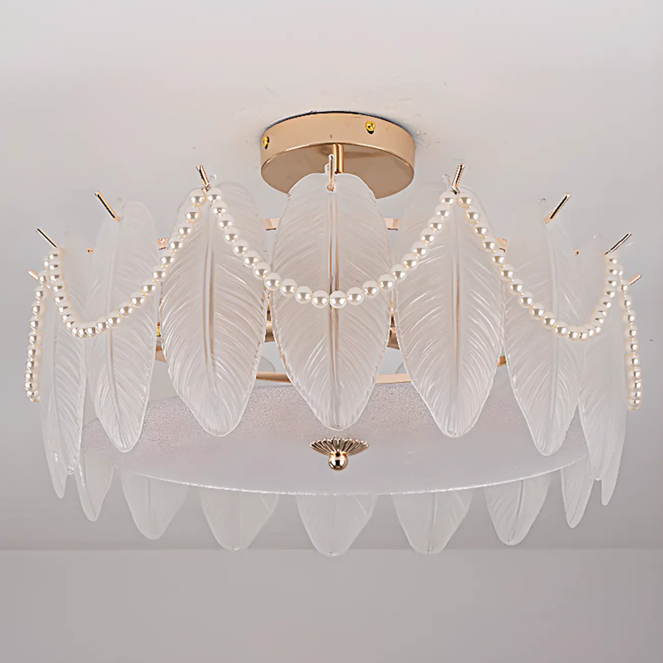 8" Modern Semi Flush Mount Ceiling Light for Living Room Image - 21 | homeyfad