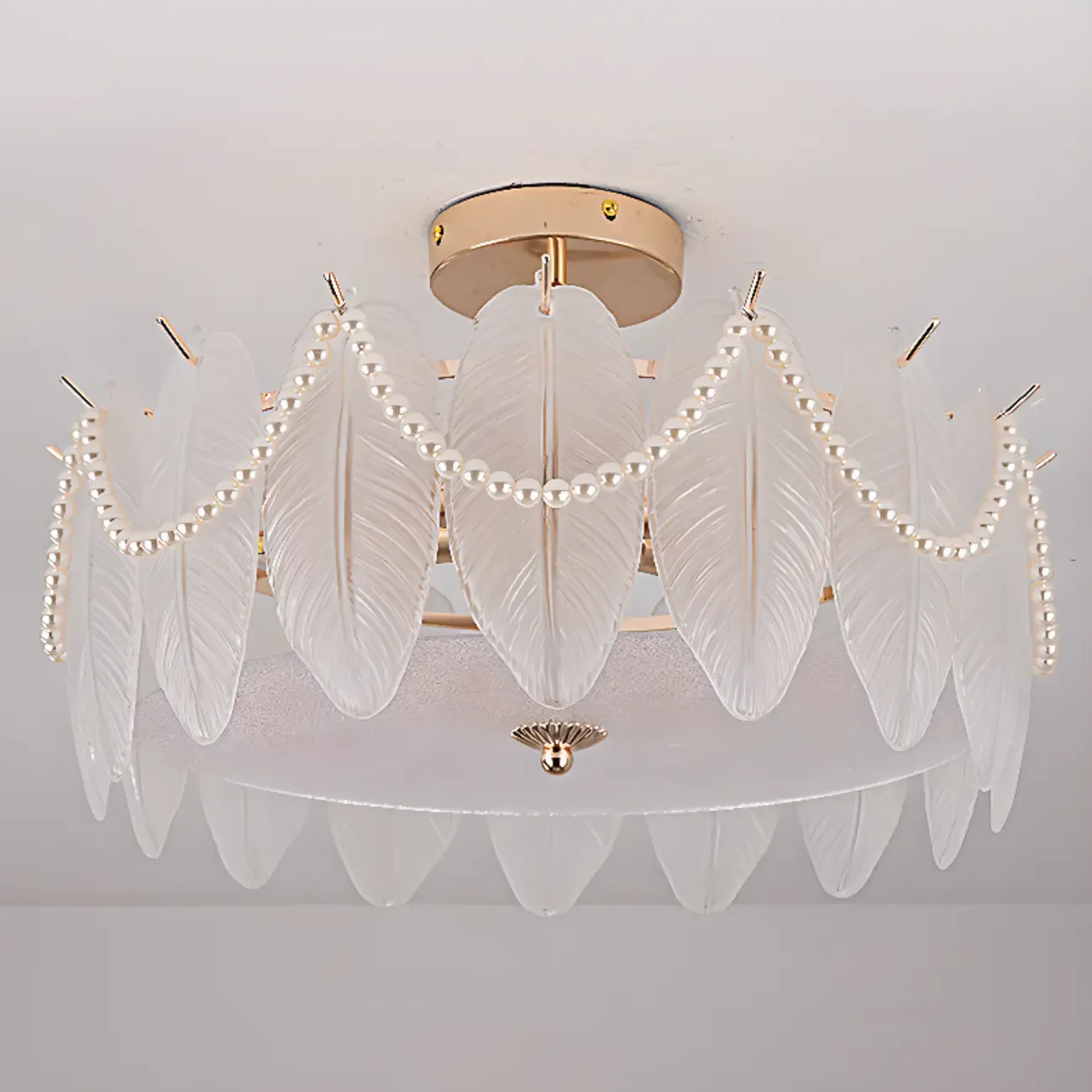 8" Modern Semi Flush Mount Ceiling Light for Living Room Image - 21