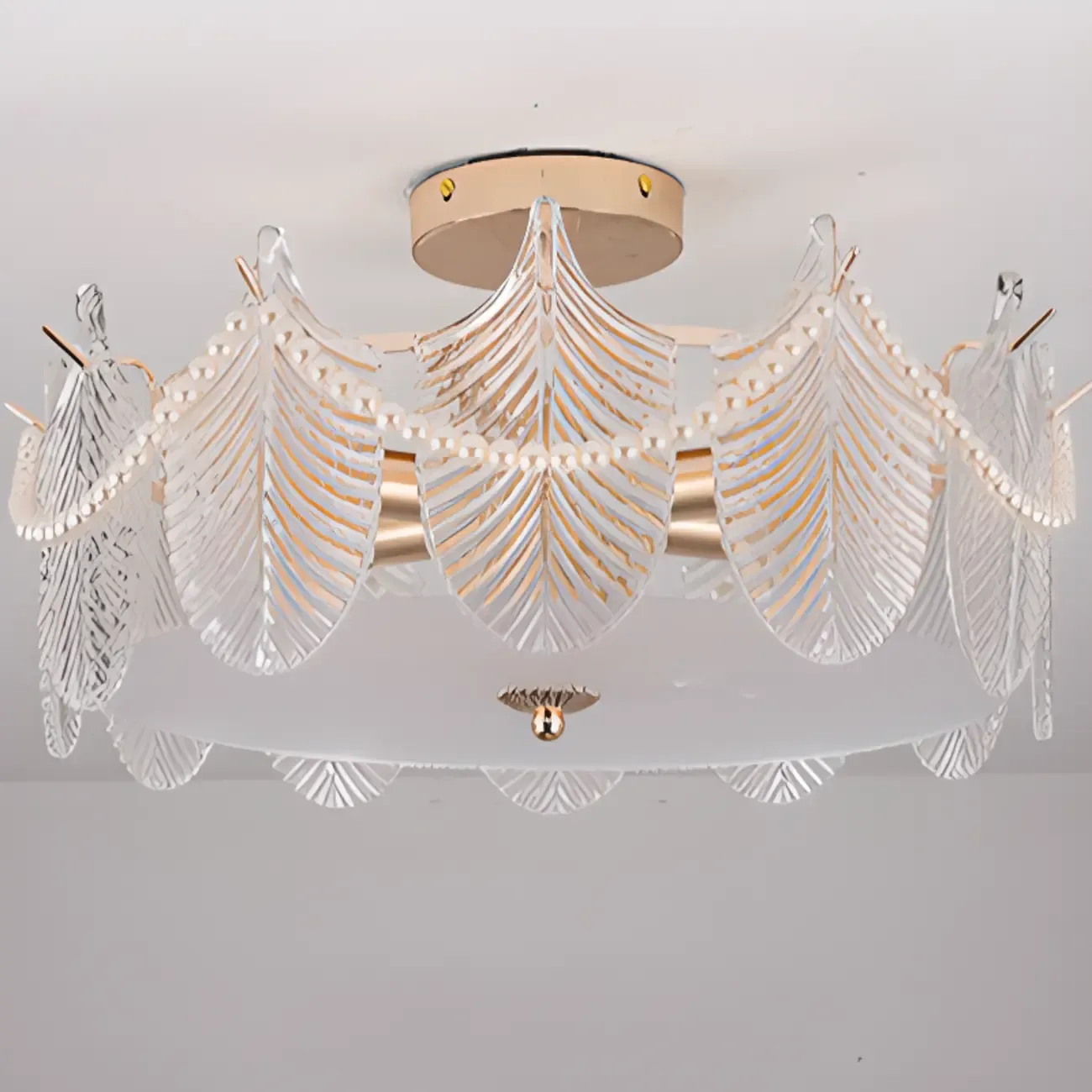 8" Modern Semi Flush Mount Ceiling Light for Living Room Image - 23