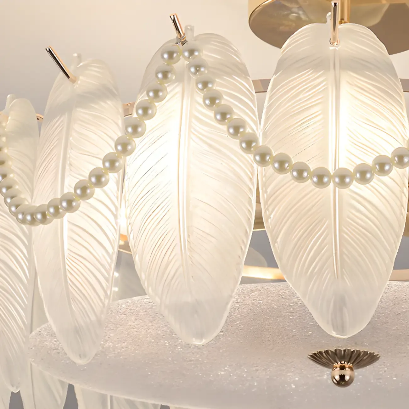 8" Modern Semi Flush Mount Ceiling Light for Living Room Image - 27