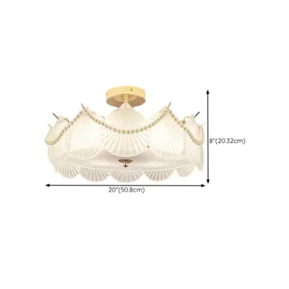 8" Modern Semi Flush Mount Ceiling Light for Living Room Image - 38