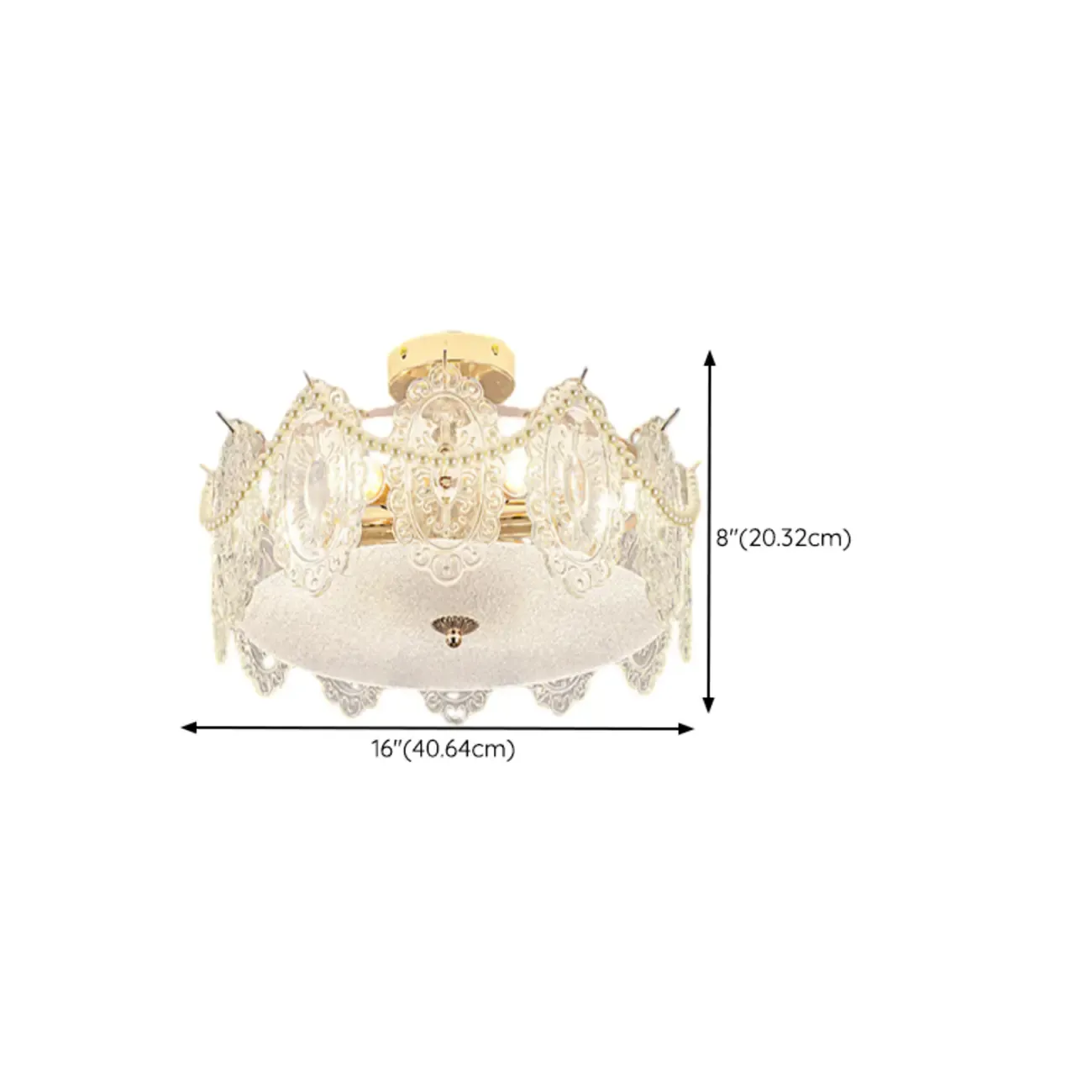 8" Modern Semi Flush Mount Ceiling Light for Living Room Image - 40