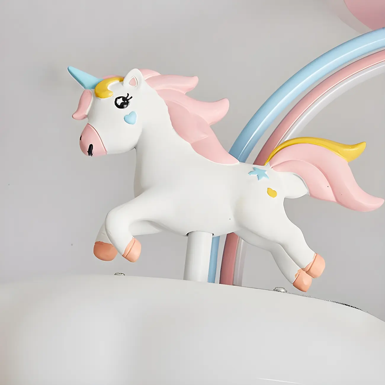 Kids Dimmable Semi-Flush Mount Ceiling Light for Bedroom Image - 10 | homeyfad