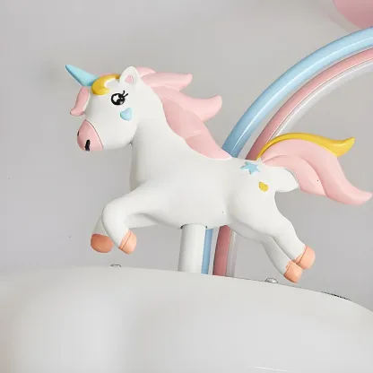 Kids Dimmable Semi-Flush Mount Ceiling Light for Bedroom Image - 10