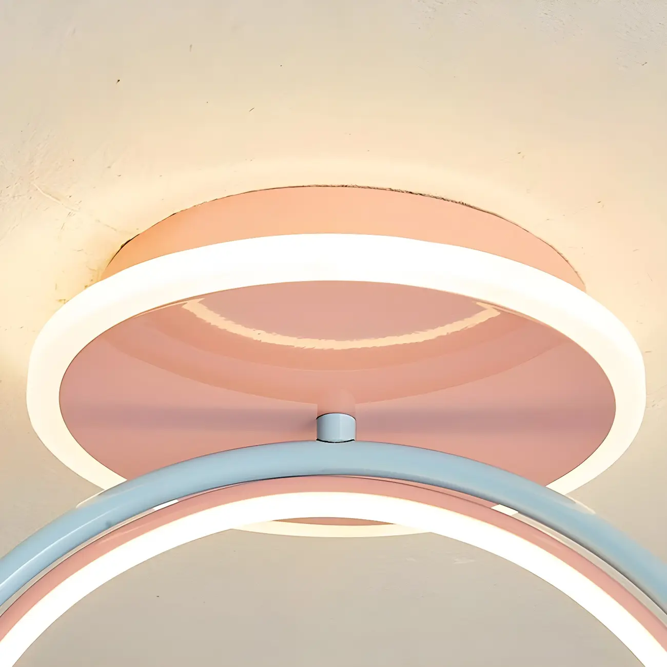 Kids Dimmable Semi-Flush Mount Ceiling Light for Bedroom Image - 11 | homeyfad