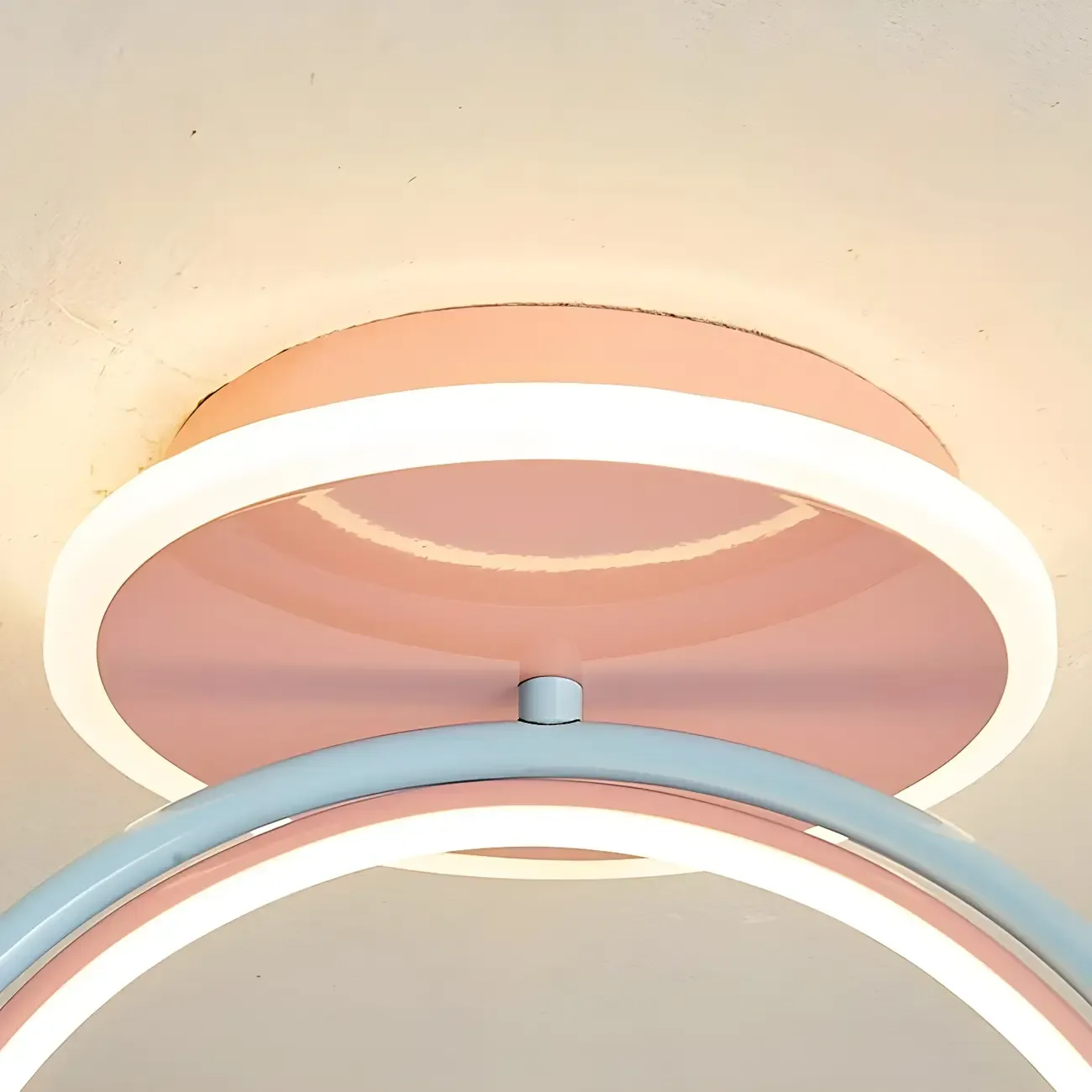 Kids Dimmable Semi-Flush Mount Ceiling Light for Bedroom Image - 11