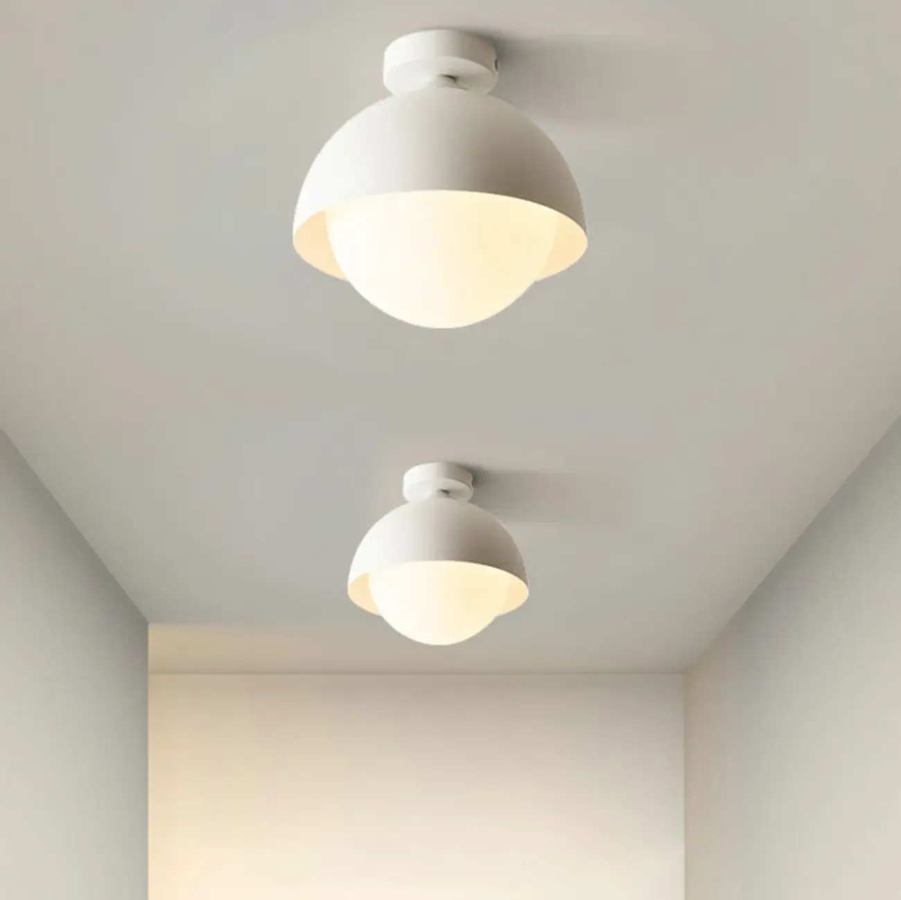Mini Globe LED Semi-Flush Ceiling Light for Living Room Image - 2