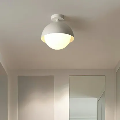 Mini Globe LED Semi-Flush Ceiling Light for Living Room Image - 5