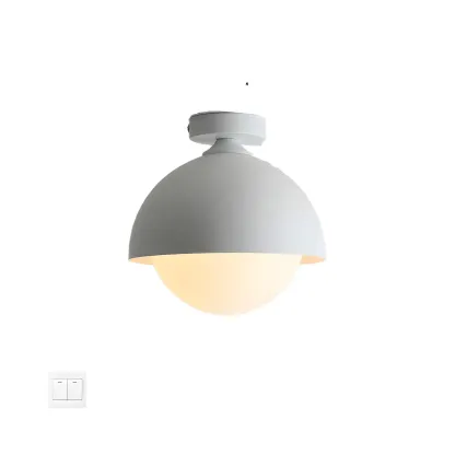 Mini Globe LED Semi-Flush Ceiling Light for Living Room Image - 13