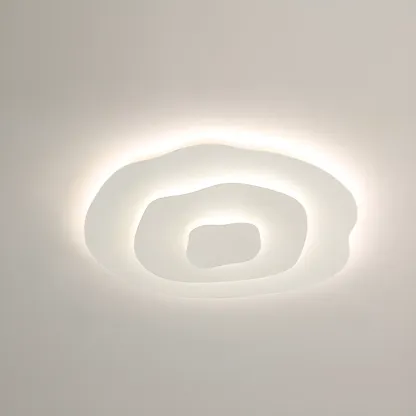 Modern Floral Flush Mount Ceiling Light for Living Room Image - 5